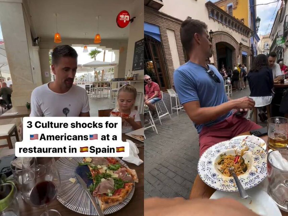Foto: Un estadounidense desvela qué es lo que más le choca al ir a un restaurante en España (TikTok/@nowhere_on_earth)
