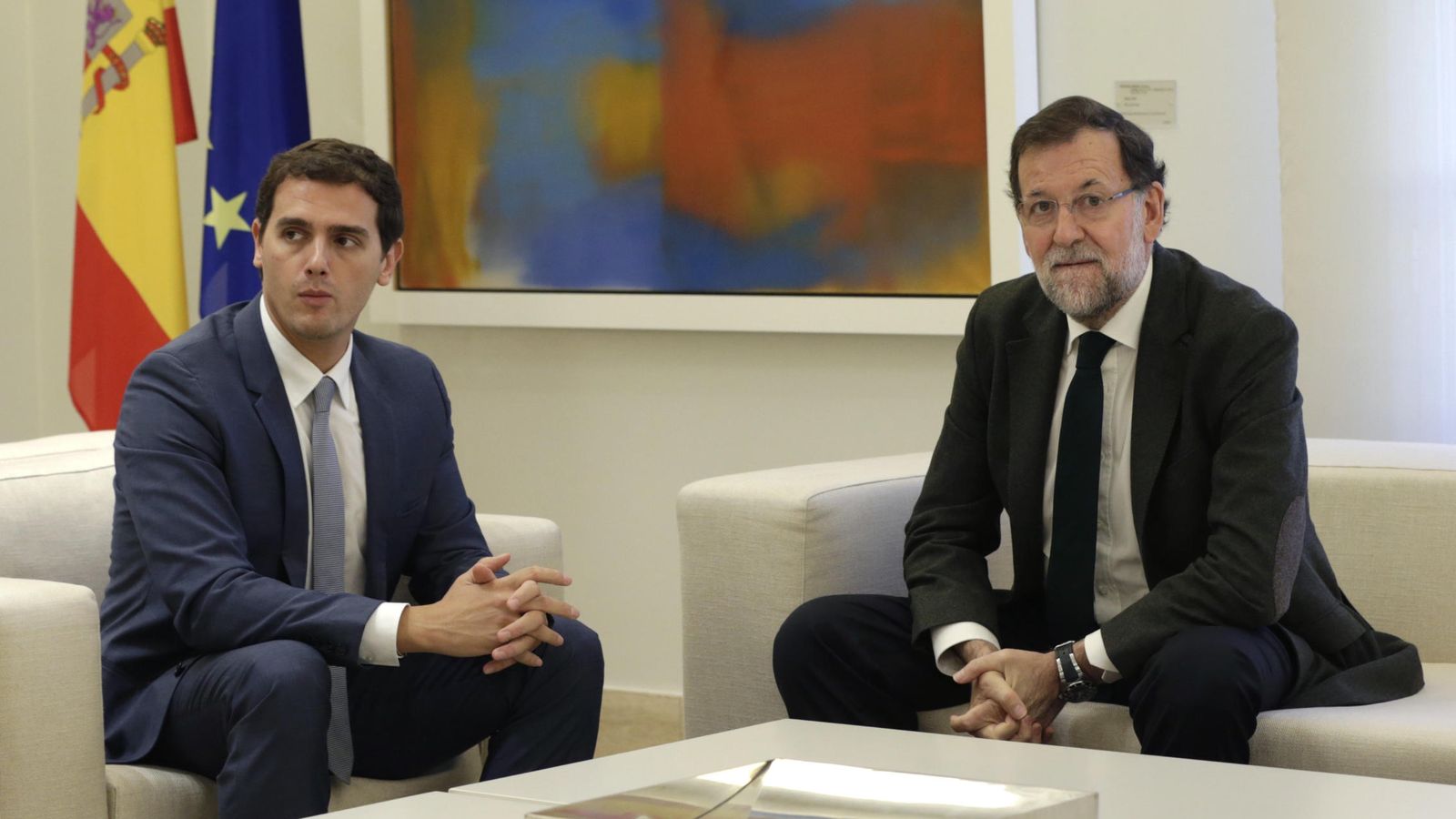 Foto: Mariano Rajoy y Albert Rivera en el Palacio de la Moncloa. (EFE)