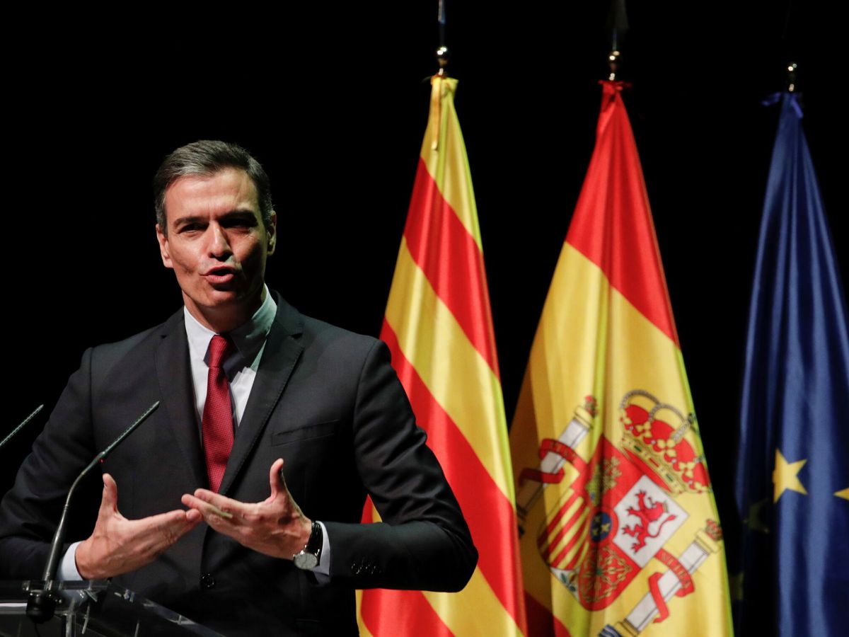 Foto: Pedro Sánchez, en el acto. (Reuters)