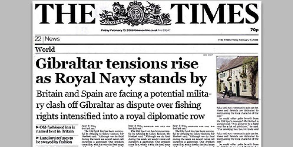 Foto: Consternación en Defensa: 'The Times' alerta de un "choque militar" con España por Gibraltar