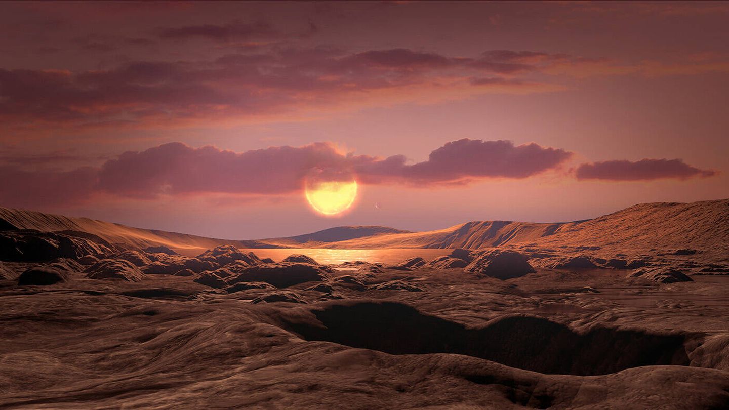 Una ilustración de la superficie del exoplaneta Kepler-1649c (NASA/Ames Research Center/Daniel Rutter)