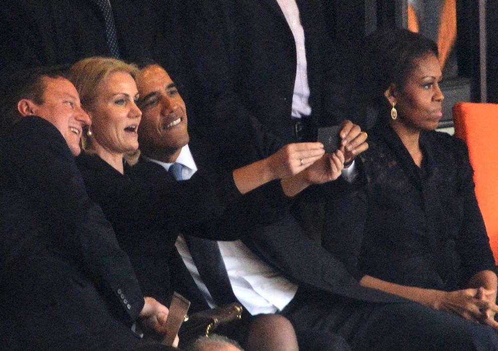 Foto: Selfie que protagonizó Barack Obama en el funeral de Mandela