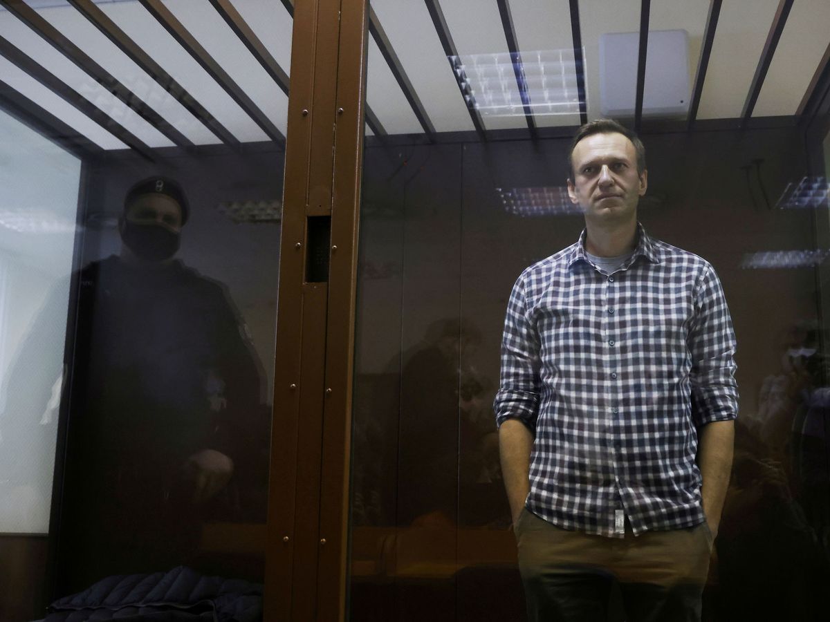 Foto: El opositor ruso Alekséi Navalni durante una sesión en la corte de apelaciones. (Reuters)
