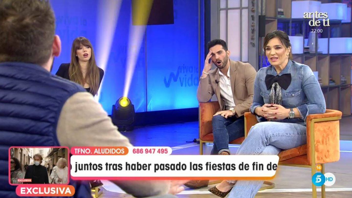 Raquel Bollo discute con José Antonio Avilés en 'Viva la vida'. (Mediaset)