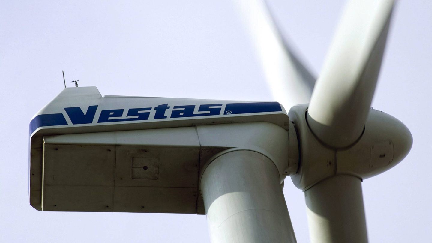 Molino de viento de la compañía danesa Vestas Wind Systems en Dinamarca. (EFE)