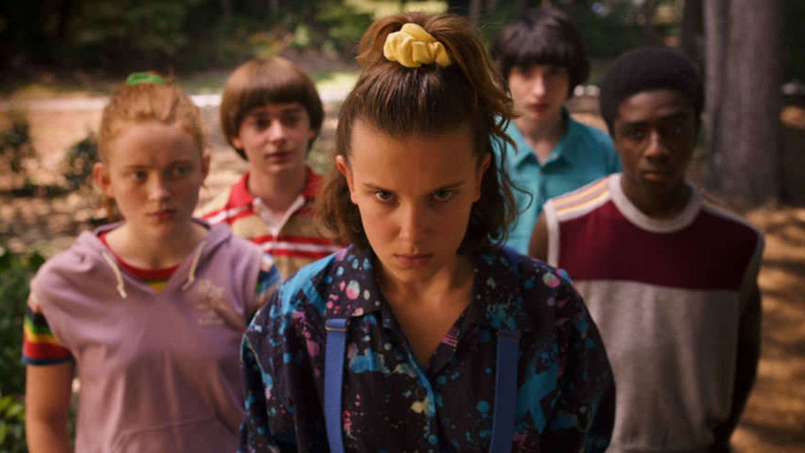 Foto: Eleven y sus amigos en la tercera temporada de 'Stranger Things'. (Netflix)