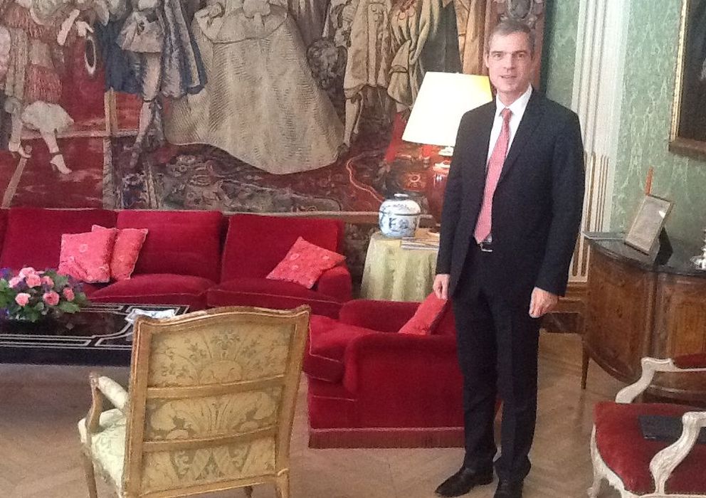 Foto: Jérôme Bonnafont, en una imagen tomada en la embajada francesa en Madrid (Vanitatis)