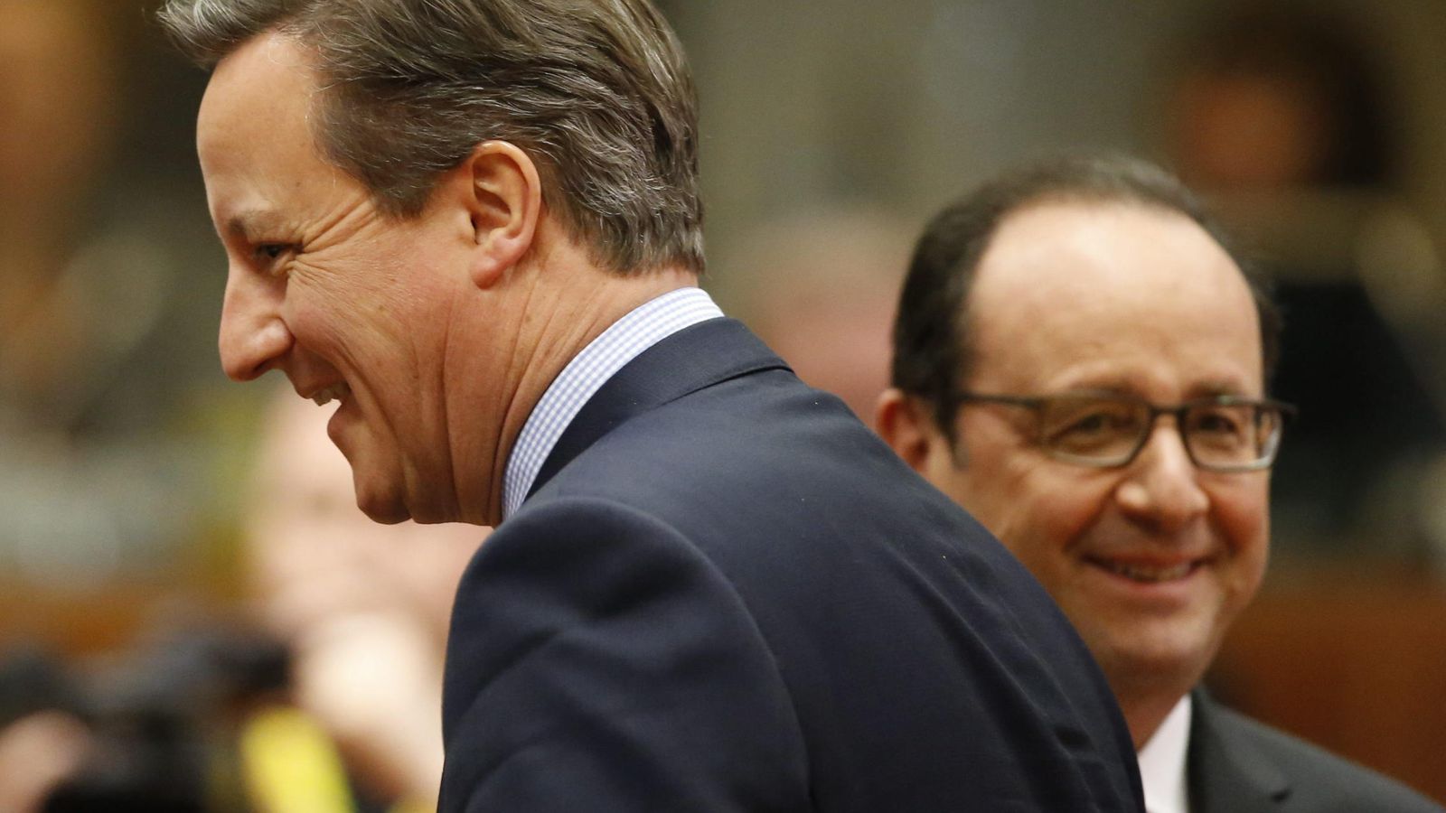 Foto: El primer ministro británico, David Cameron (i), y el presidente francés, François Hollande (d). (EFE)