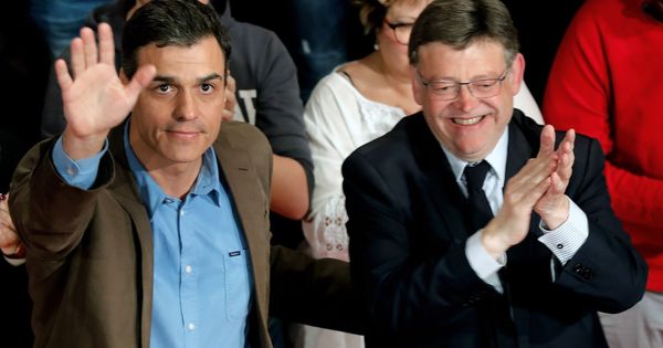 Foto: Pedro Sánchez, en un acto del PSOE con Ximo Puig. (EFE) 