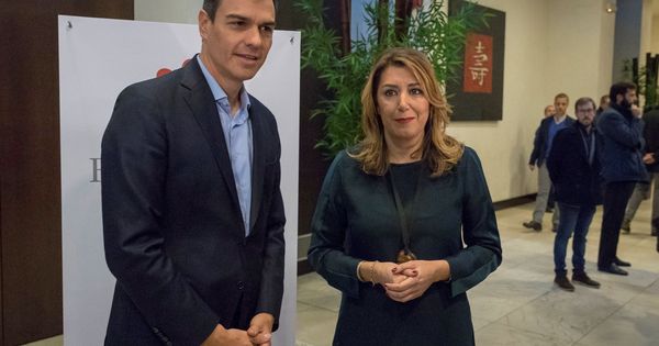 Foto: La presidenta andaluza, Susana Díaz, y el secretario general del PSOE, Pedro Sánchez, este 23 de enero en Sevilla. (EFE)