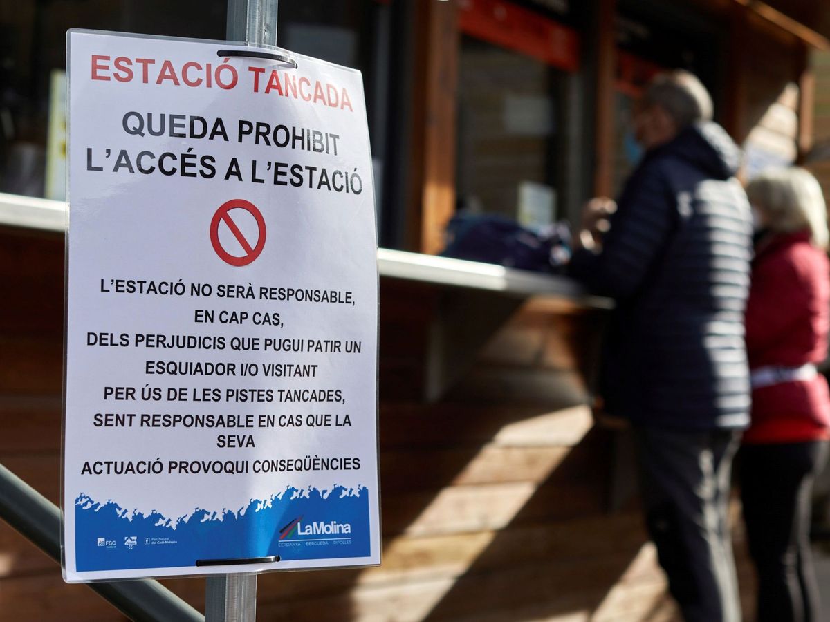 Foto: Estación de esquí cerrada en Girona. (EFE)