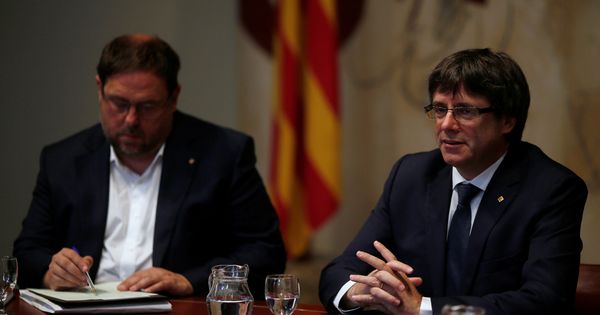 Foto: Carles Puigdemont y Oriol Junqueras. (REUTERS)