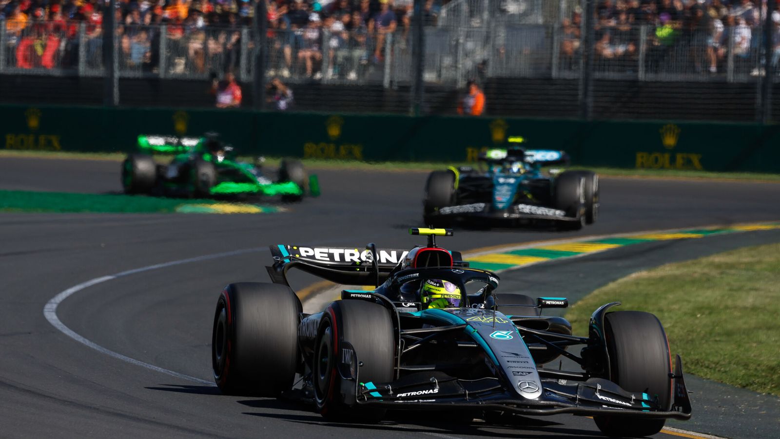 Hamilton no terminó la carrera. (DPPI/AFP7)