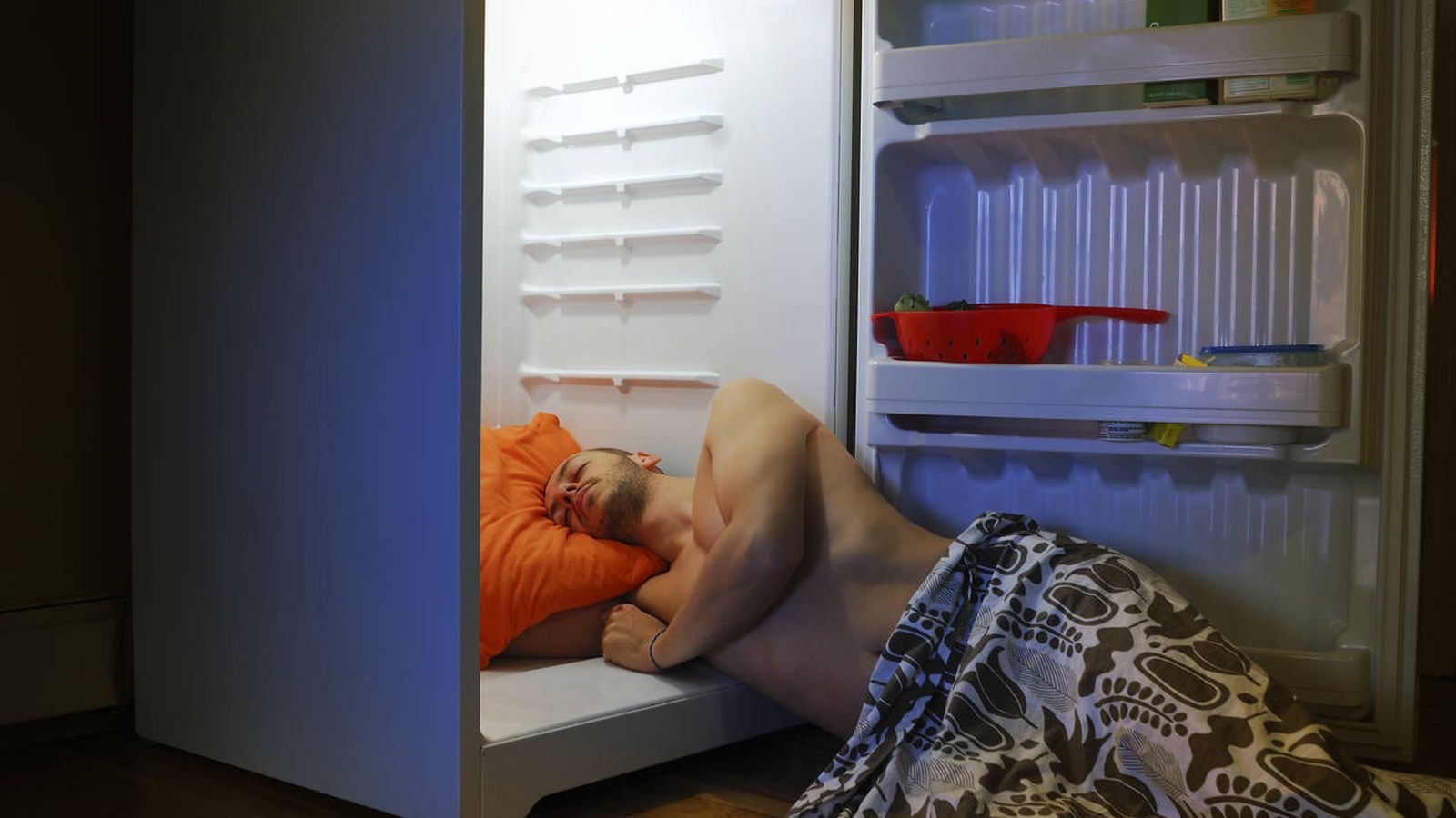 Foto: Basta ya de noches durmiendo dentro del frigorífico. (iStock)