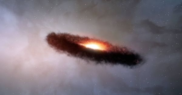 Foto: Así es el disco de gas y polvo cósmico que rodea a una enana marrón. (EFE)