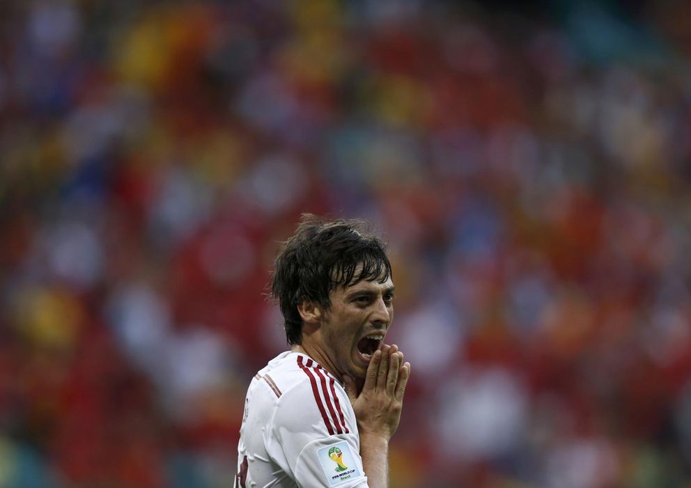 Foto: David Silva lamenta la gran ocasión que perdió ante Holanda (Reuters)