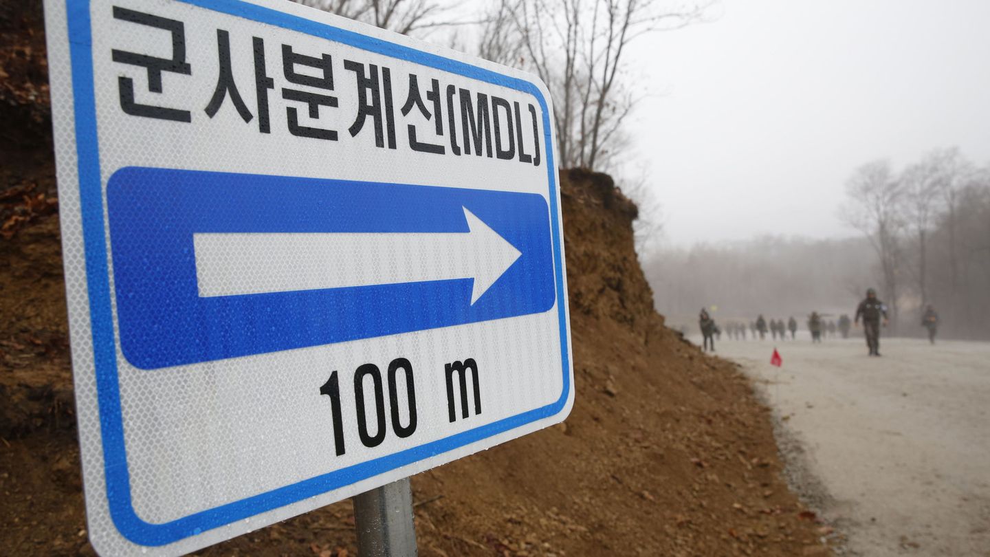 La frontera entre Corea del Sur y Corea del Norte, una de las más peligrosa del mundo (EFE)