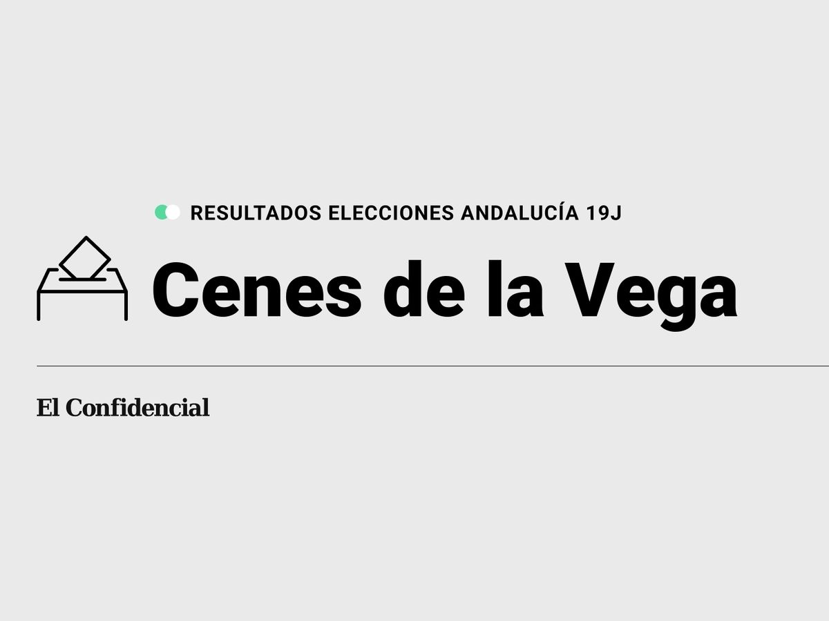 Foto: Resultados en Cenes de la Vega, Granada, de las elecciones de Andalucía 2022 este 19-J (C.C./Diseño EC)