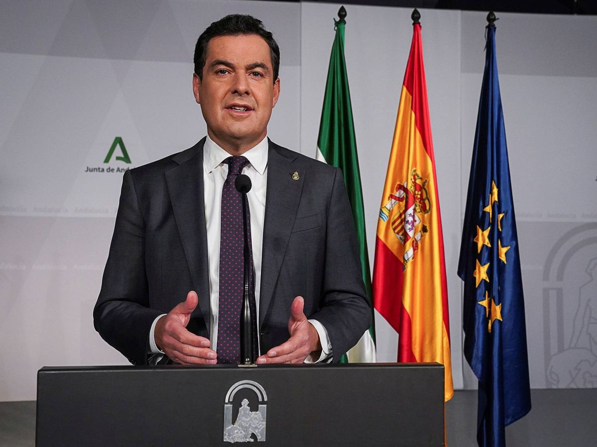 Foto: El presidente de la Junta de Andalucía, Juanma Moreno. (EFE) 