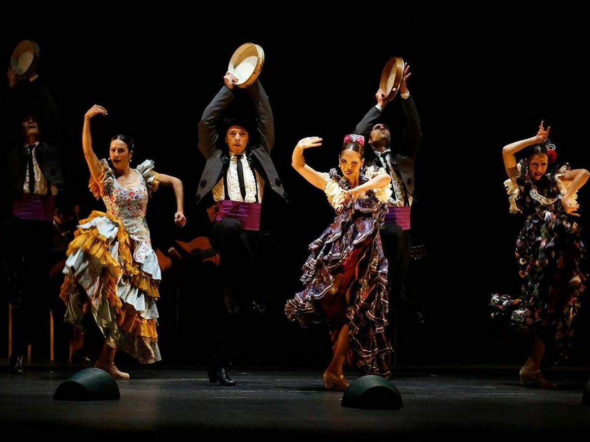 Foto:  Un grupo de bailarines del BNE representando la obra 'La Bella Otero'. (Instagram/@balletnacionalespaña)