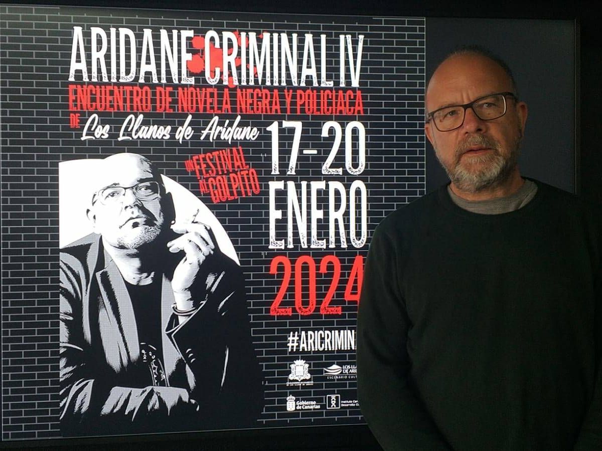 Foto: Eduardo García Rojas, actual director del festival Aridane Criminal en La Palma. (Aridane Criminal)