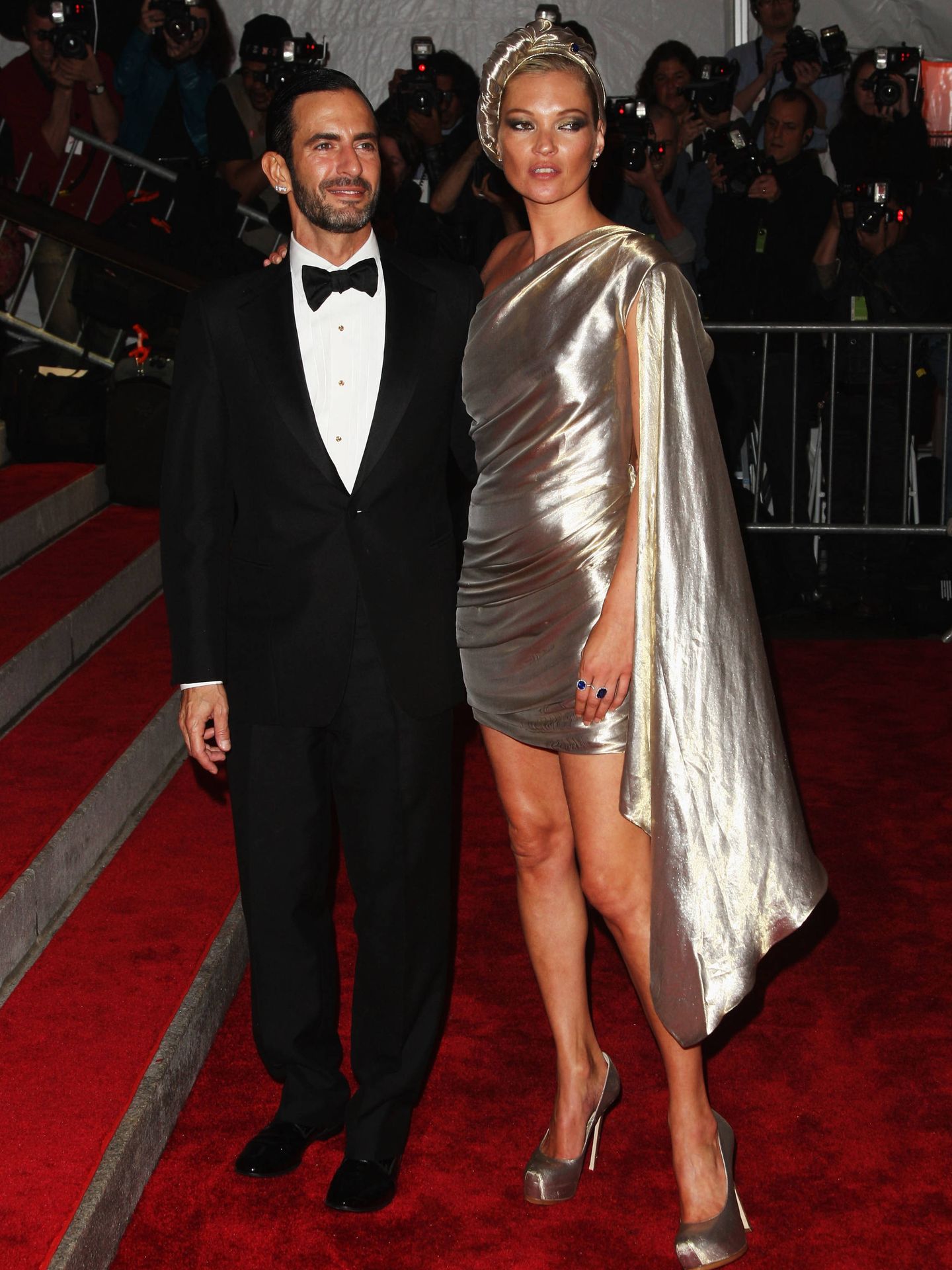 Marc Jacobs y Kate Moss, en 2009. (Getty)
