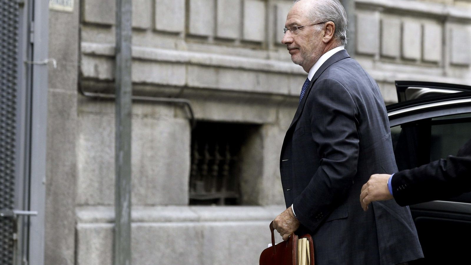 Foto: El expresidente de Bankia Rodrigo Rato, a su llegada a la Audiencia Nacional. (EFE)