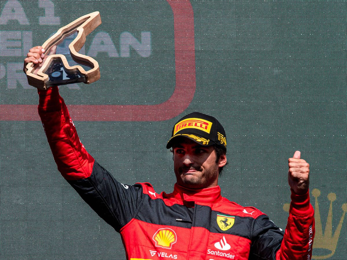 Foto: Sainz lograba en Spa el séptimo podio de la temporada. (Ferrari)