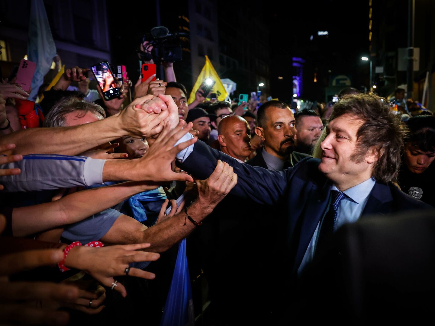 Javier Milei durante la campaña electoral argentina. (EFE)   