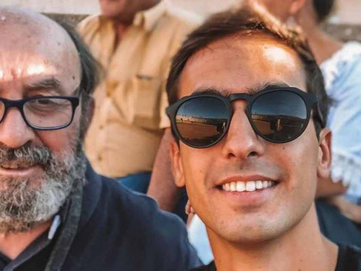 Foto: Lorenzo García-Campoy Díaz, junto a su fallecido padre. (Instagram/@lorenzogcampoy)