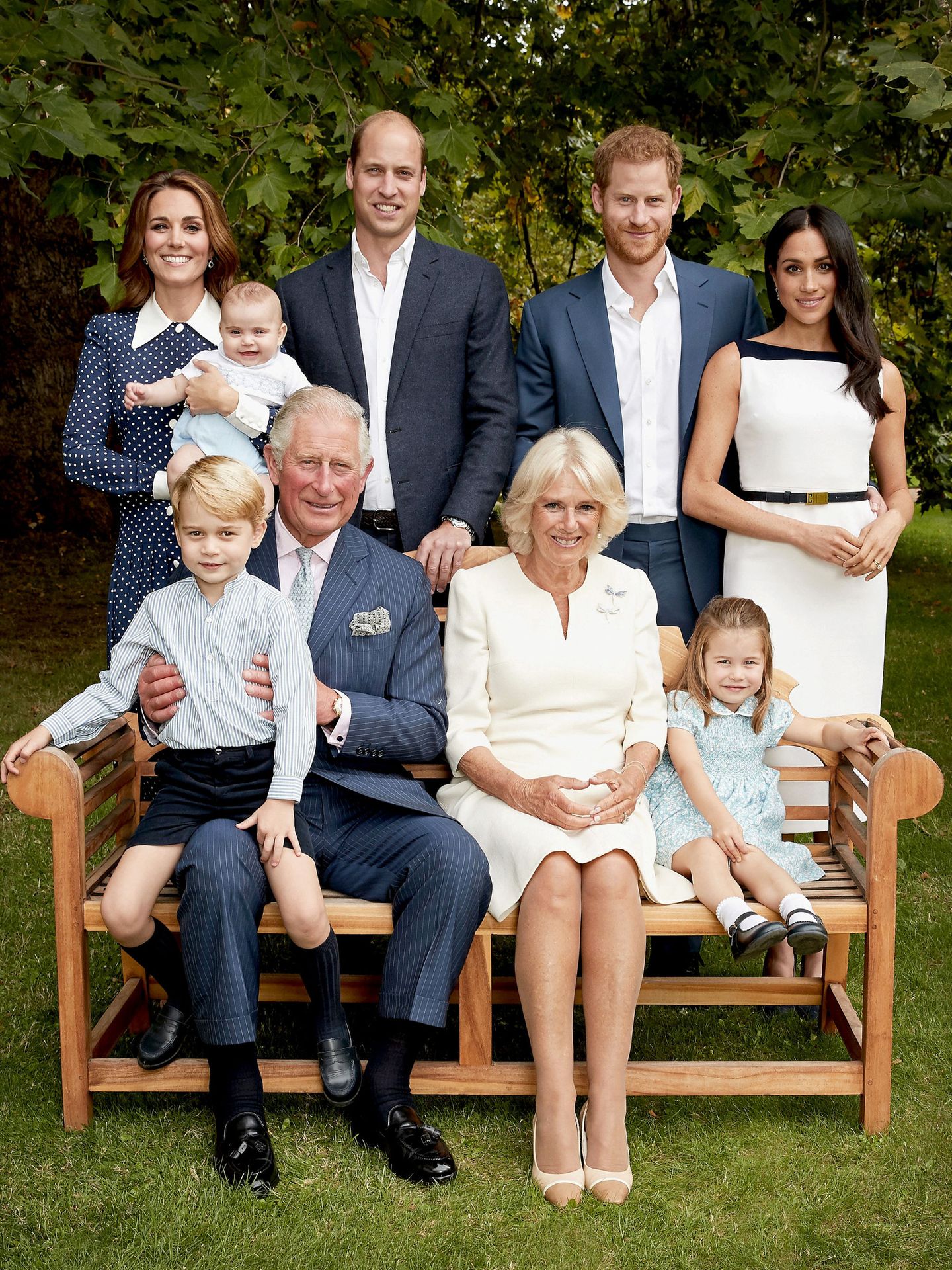 Retrato familiar por el 70º cumpleaños del príncipe Carlos. (Reuters)