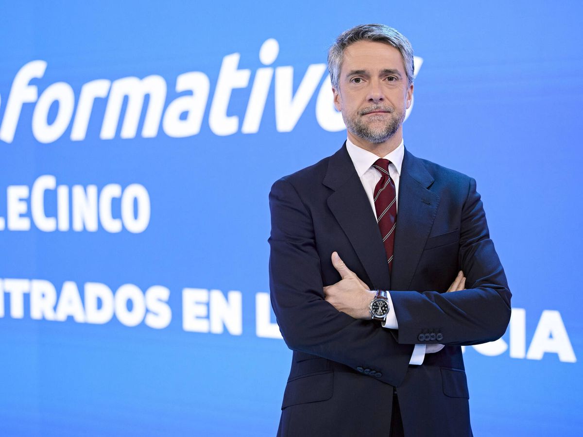 Foto: Carlos Franganillo, presentador de 'Informativos Telecinco'. (Mediaset)