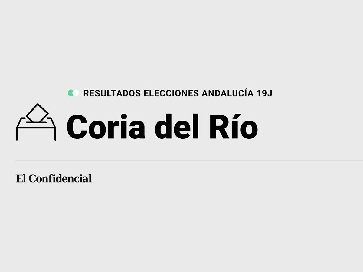 Foto: Resultados en Coria del Río, Sevilla, de las elecciones de Andalucía 2022 este 19-J (C.C./Diseño EC)