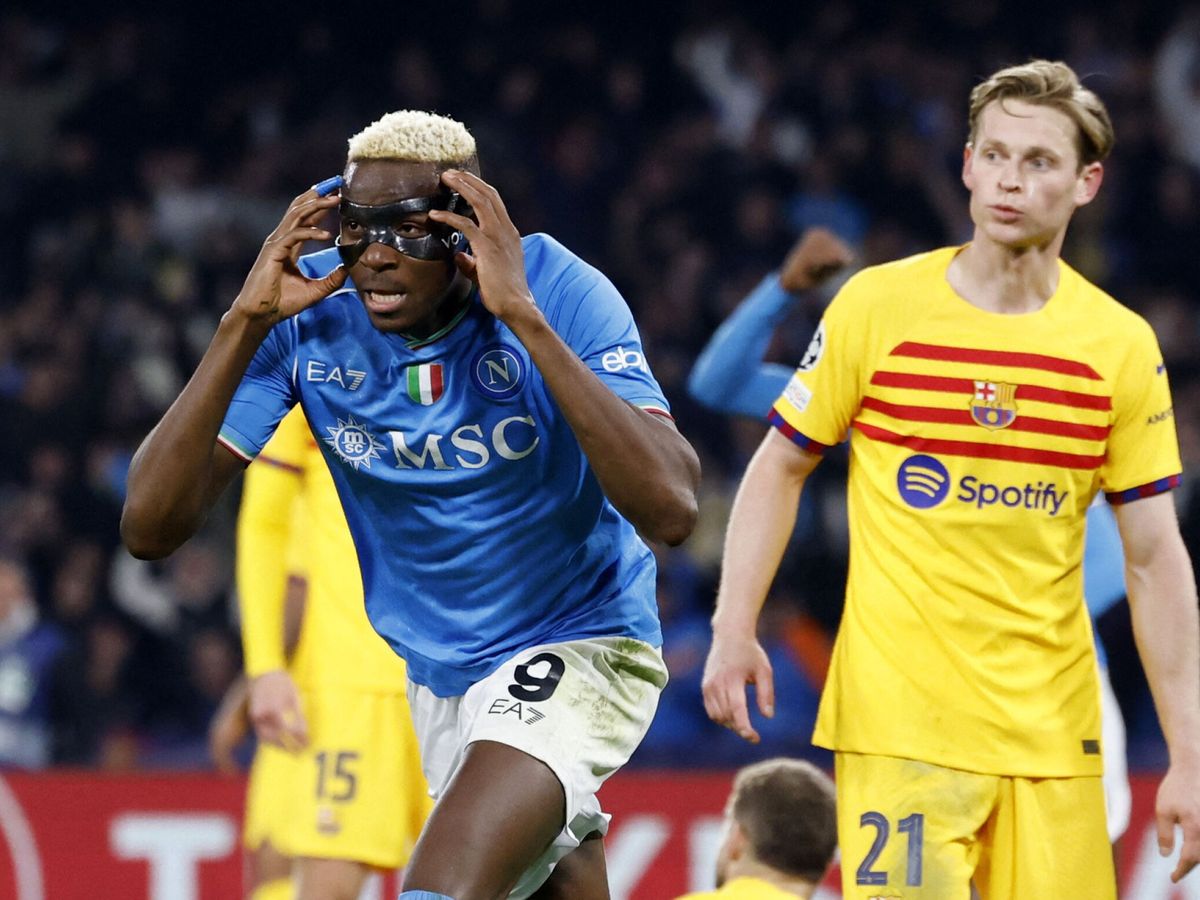 Foto: Osimhen marcó el gol del Nápoles. (Reuters/Remo Casilli)