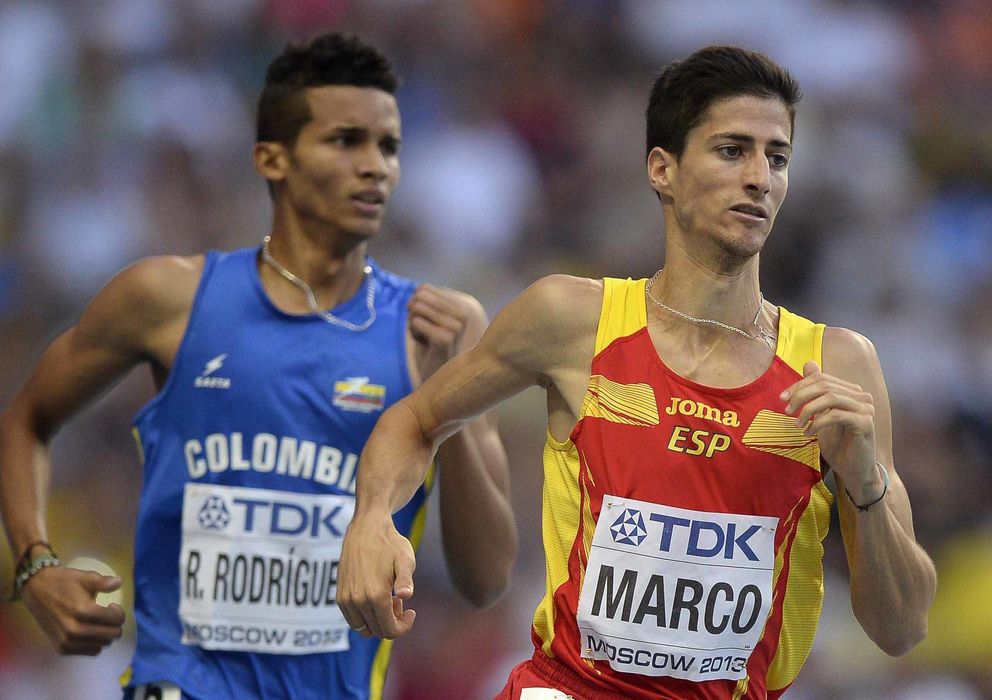 Foto: Marco, en las semifinales de los 800 metros