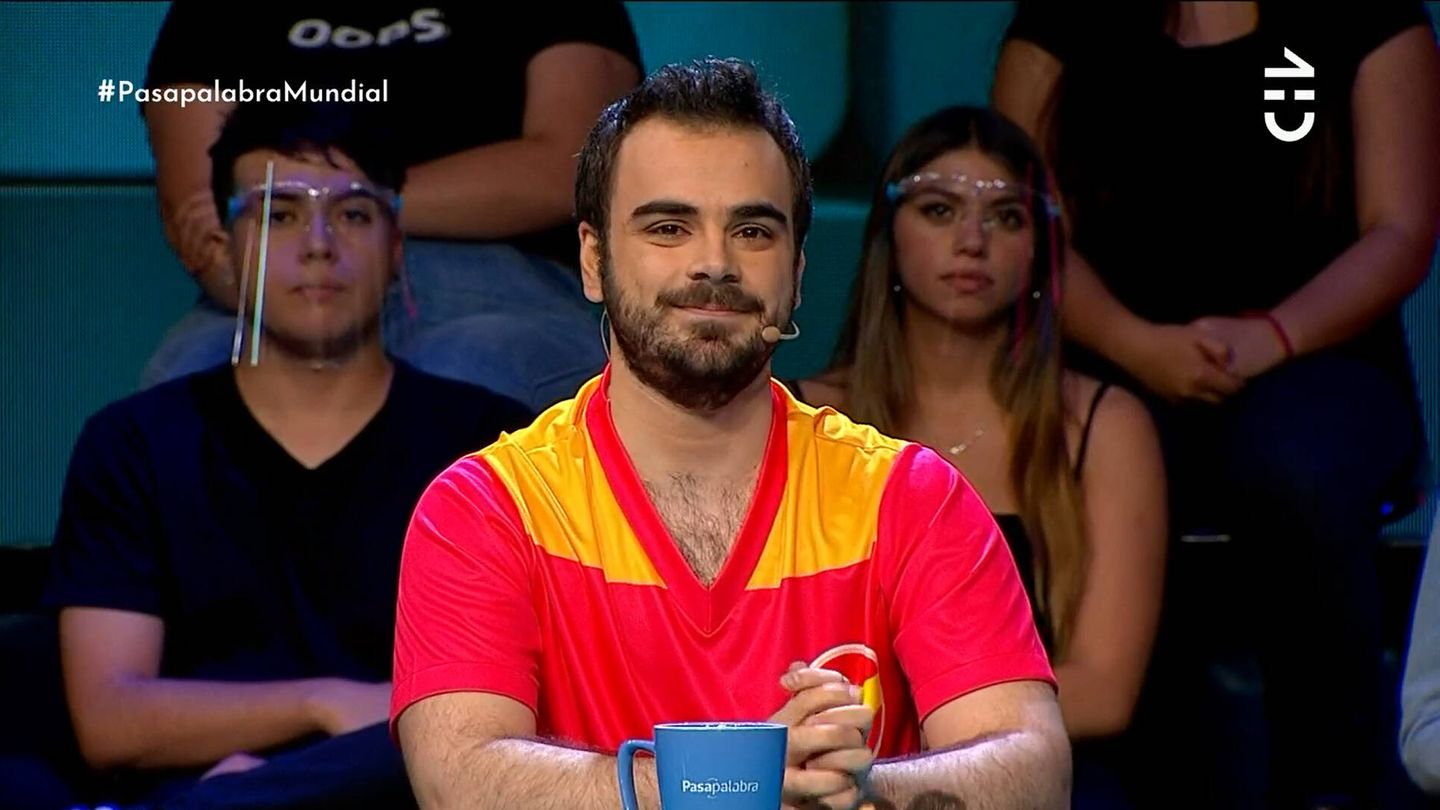 Pablo Díaz, representante español en el 'Mundial de Pasapalabra'. (ECTV/Chilevisión)
