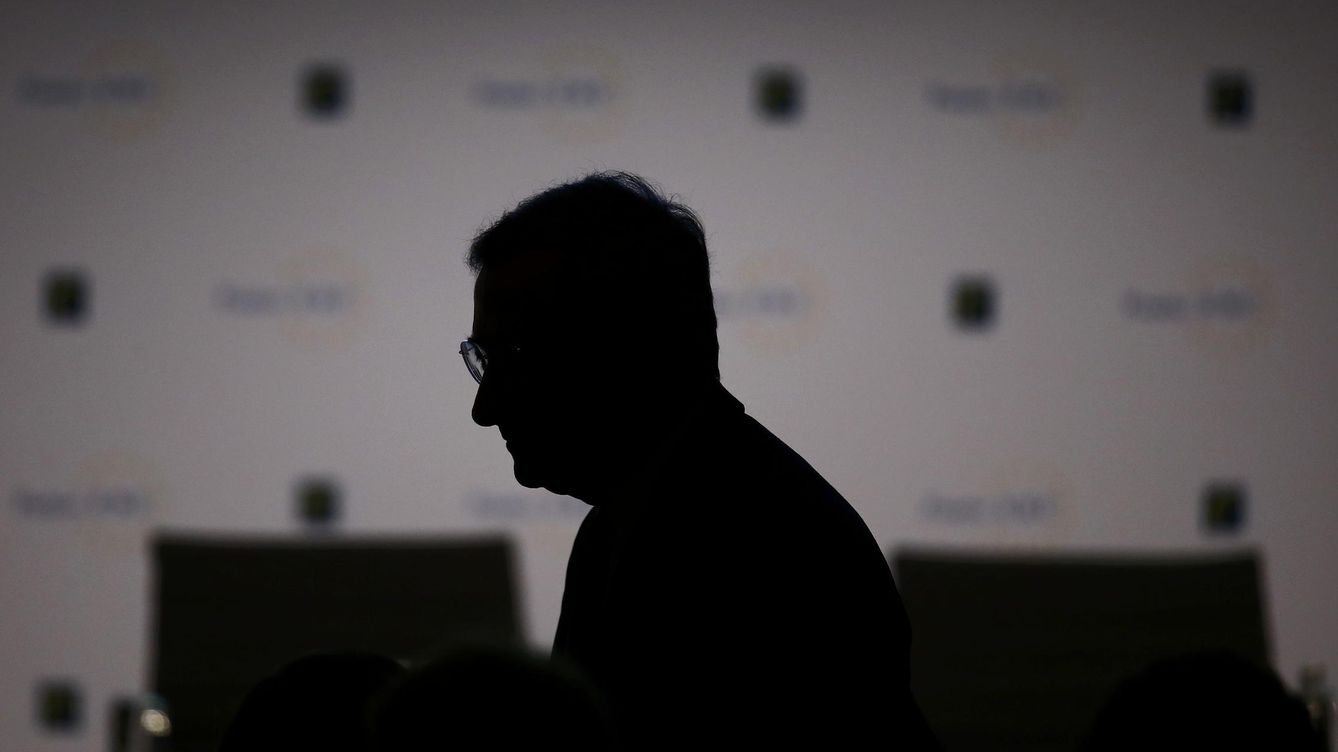 Foto: Imagen sombreada del presidente del BCE, Mario Draghi