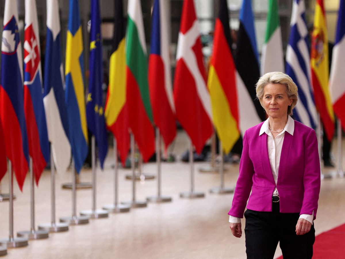 Foto: La presidenta de la Comisión Europea, Ursula von der Leyen. (Reuters/Johanna Geron)
