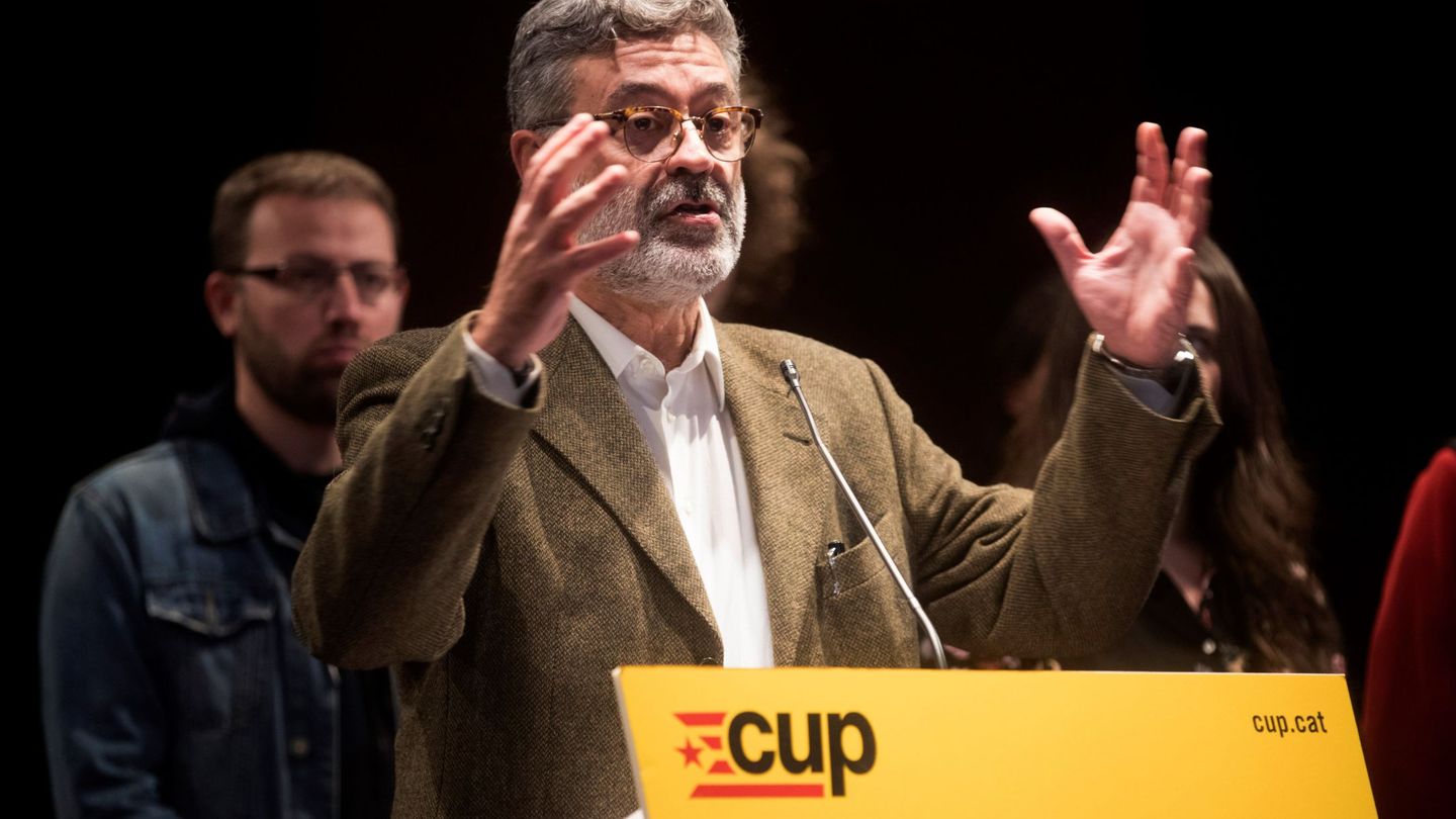 Carles Riera, cabeza de lista de la CUP. (EFE)