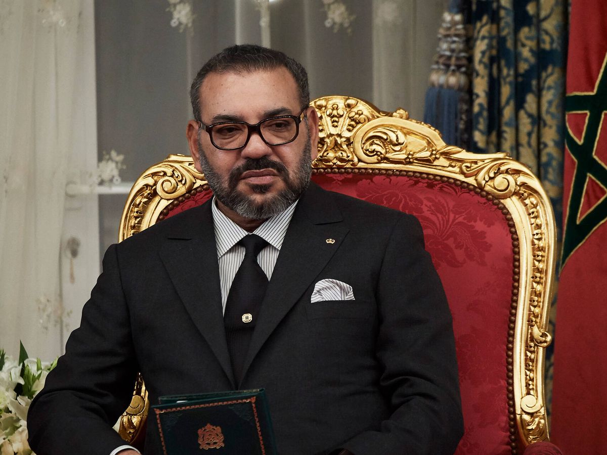 Foto: Mohamed VI, durante una visita de Felipe VI a Rabat. (Getty/Carlos Álvarez)