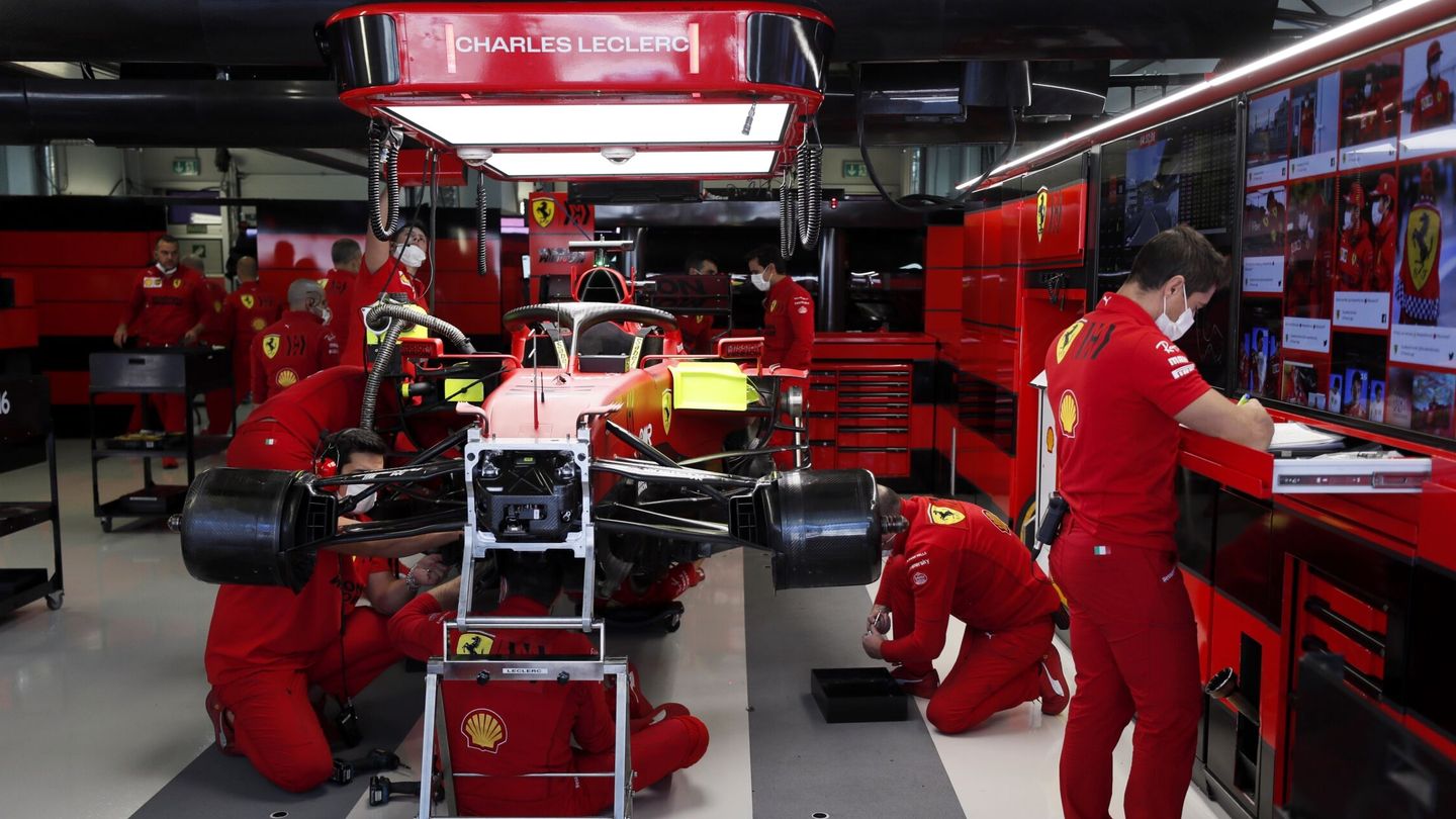 Hubo un intenso trabajo en Ferrari con la nueva unidad de potencia instalada en el coche de Charles Leclerc