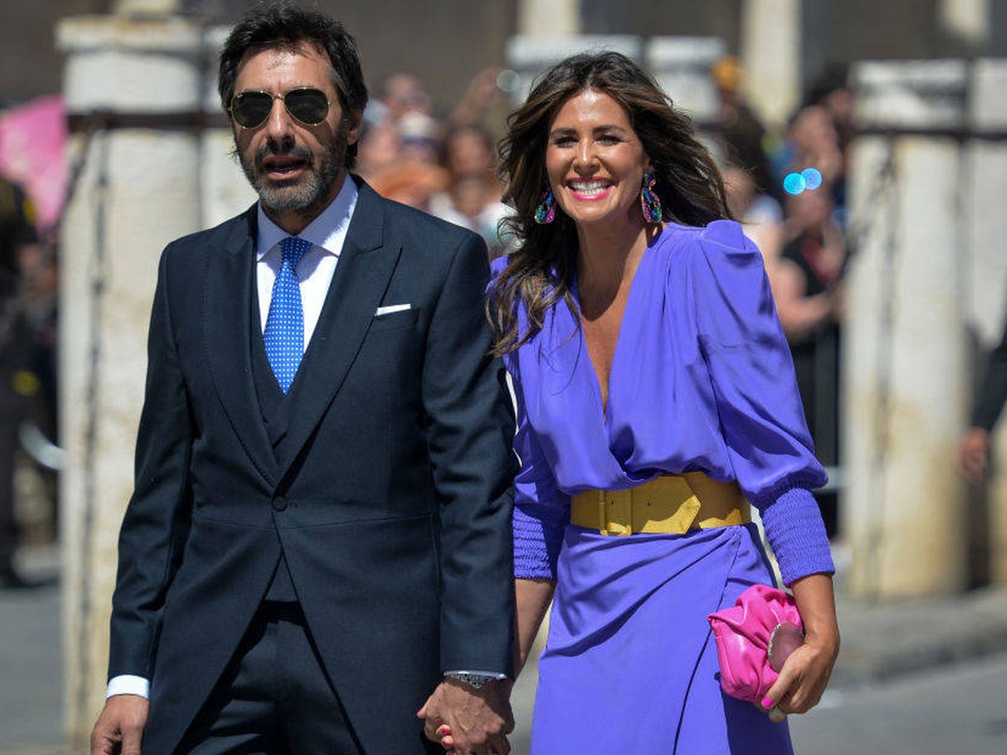 Nuria Roca y su marido, Juan del Val. (Getty)