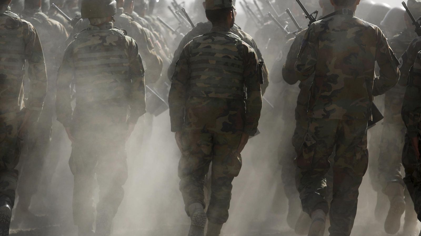 Foto: Soldados del Ejército Nacional Afgano durante un entrenamiento en Kabul (REUTERS)