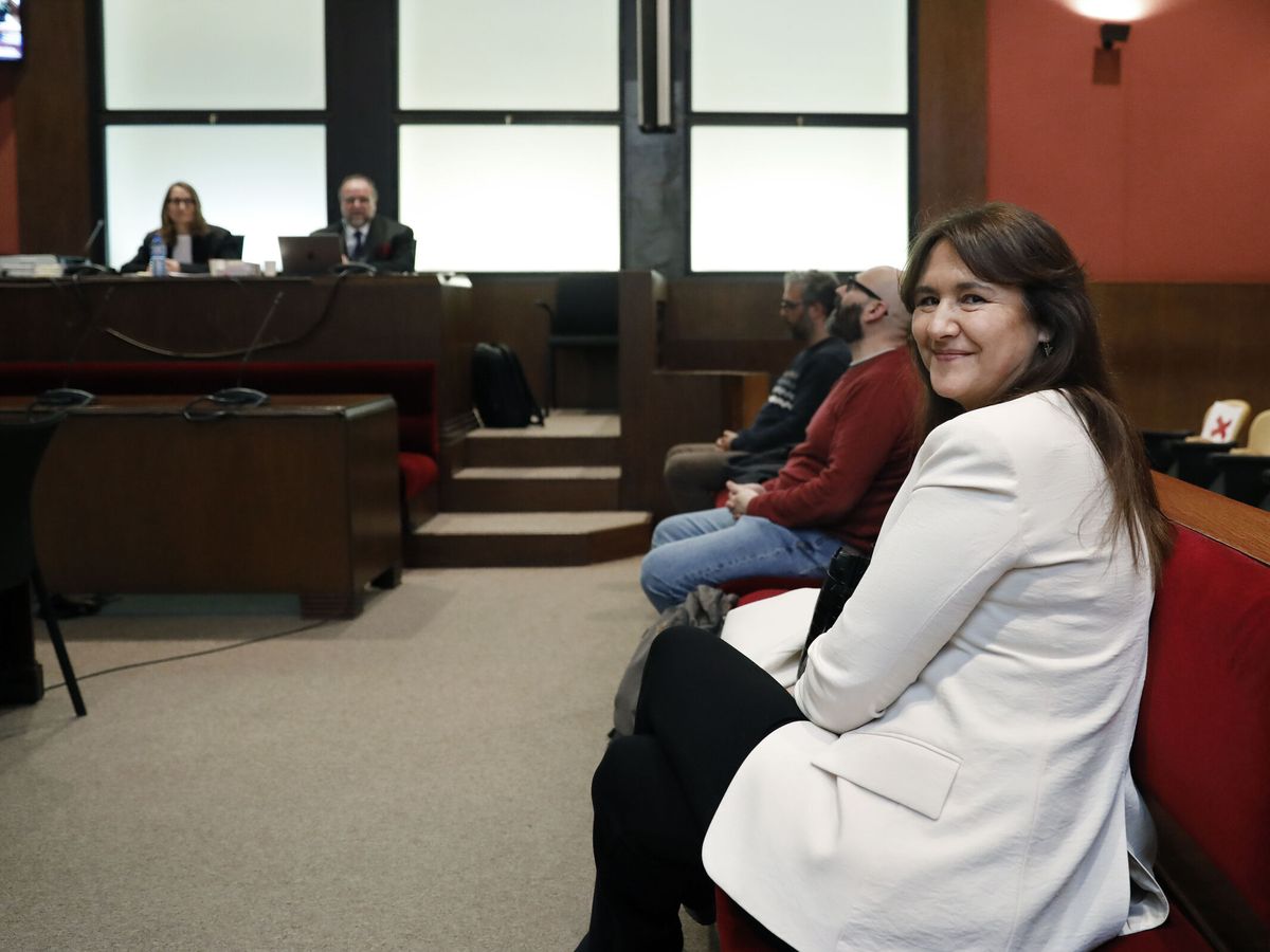 Foto: La presidenta suspendida del Parlament, Laura Borràs. (EFE/Andreu Dalmau)