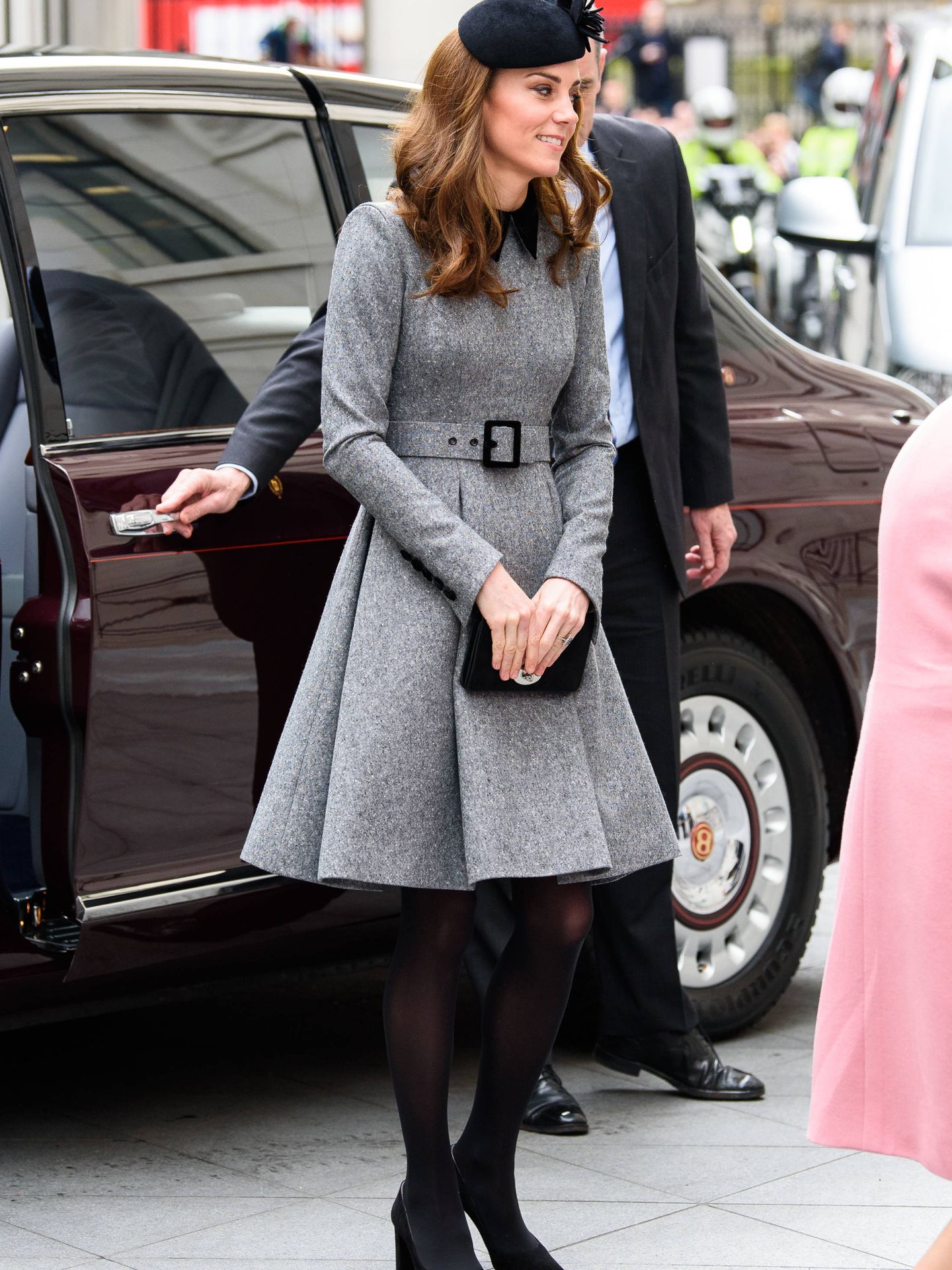 Kate Middleton en el King's College de Londres. (Getty)