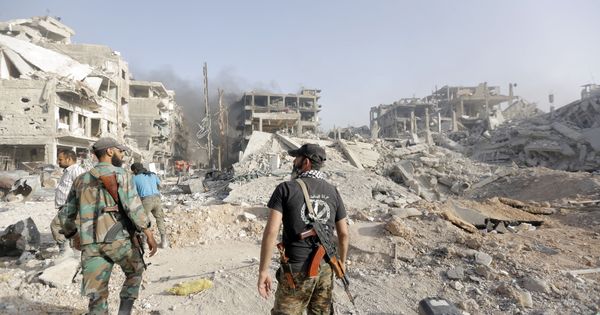 Foto: El ejército sirio tras tomar el control de Damasco. (EFE)