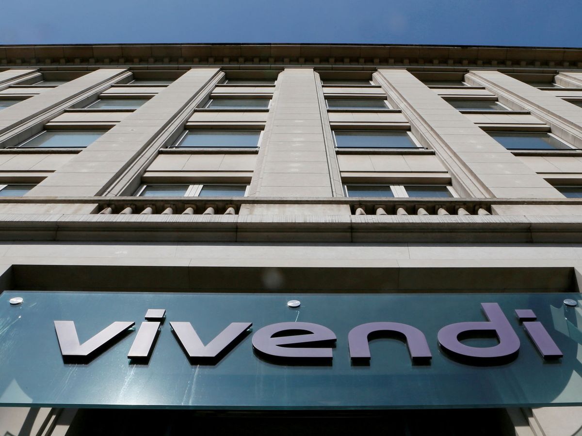 Foto: Logo de Vivendi en un edificio de la compañía, en París. (Reuters)