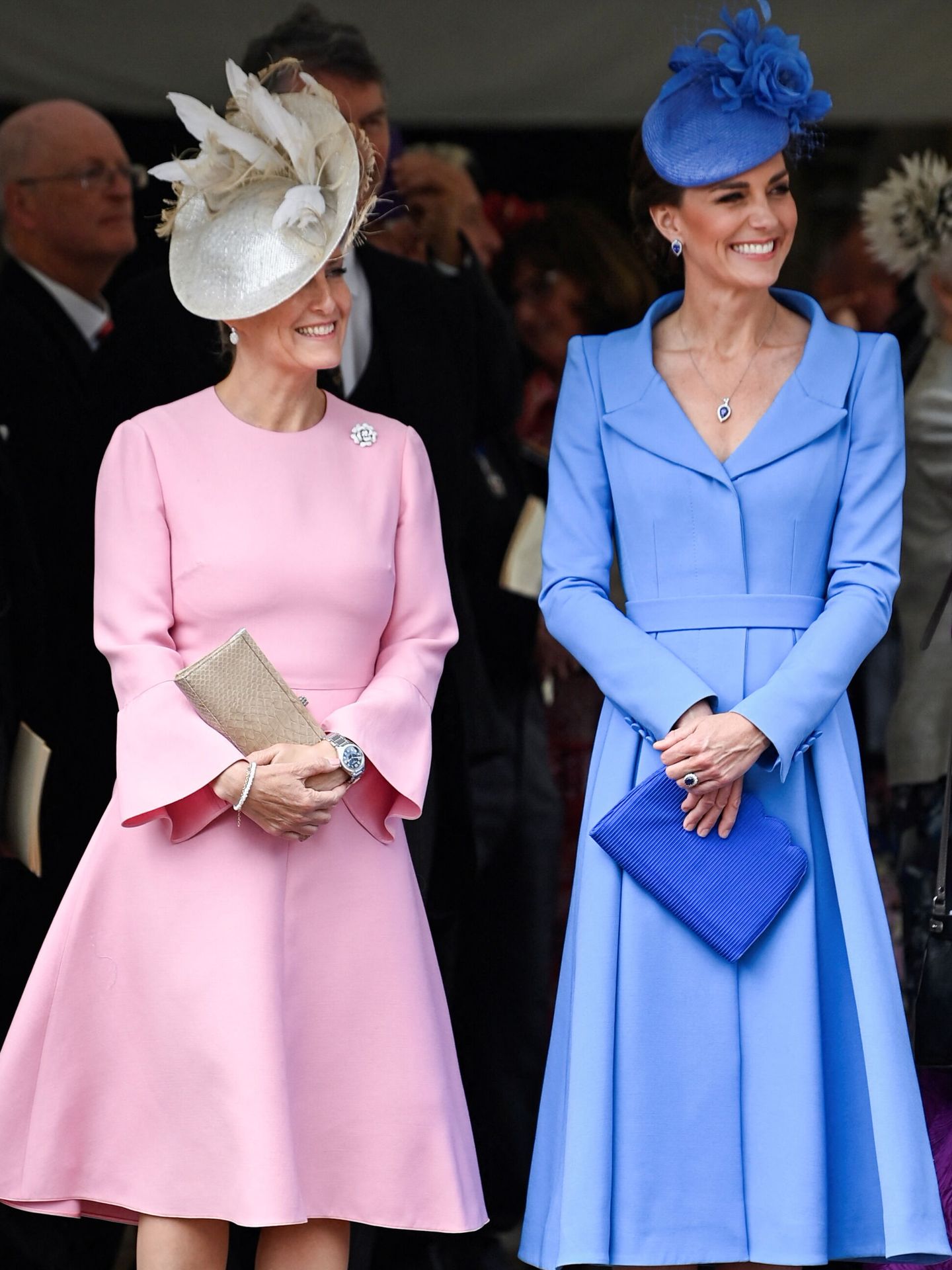 Kate, junto a la condesa de Wessex. (Reuters/Toby Melville)
