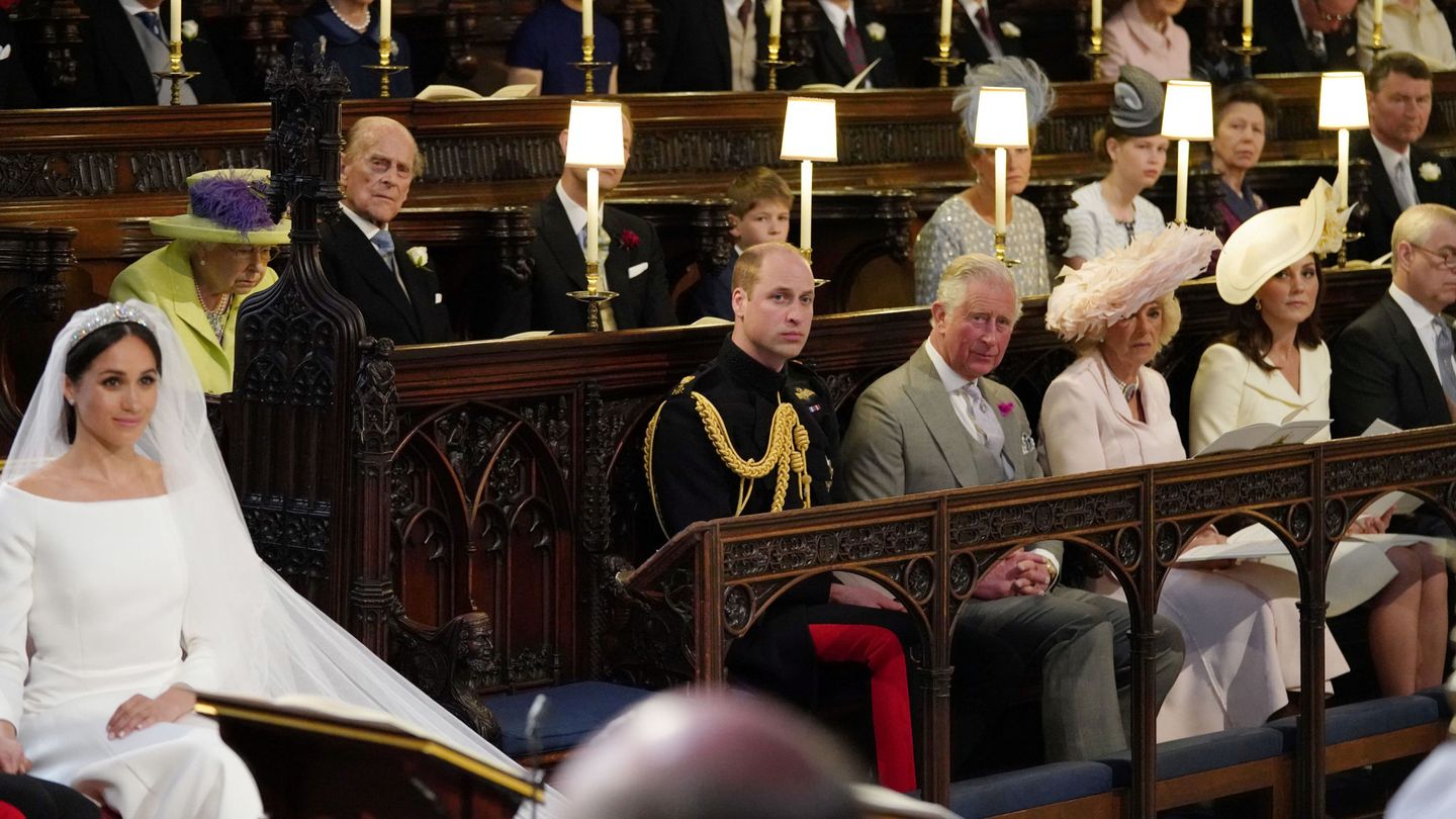 El duque de Edimburgo, en la boda de Harry y Meghan. (Reuters)