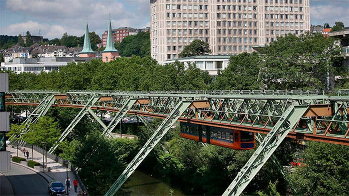 Línea actual del Wuppertal Schwebebahn 